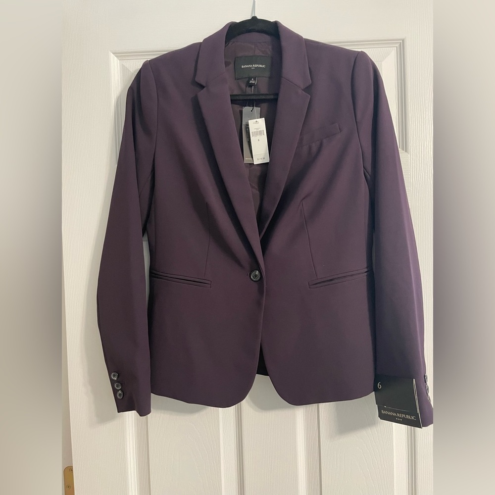 NWT Banana Republic Plum Blazer